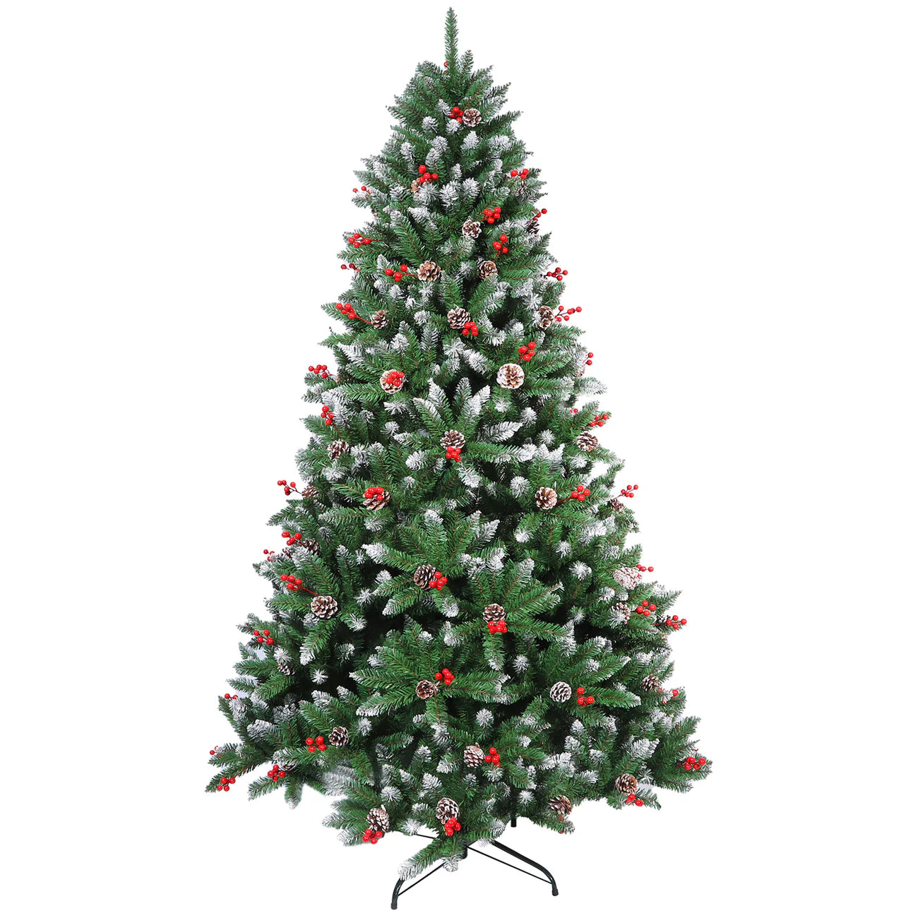 Christmas Tree with Pinecones & Berries – Lush and Realistic