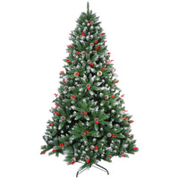 Christmas Tree with Pinecones & Berries – Lush and Realistic