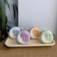 Sun & Moon Shape Candle ( PACK OF 4 )