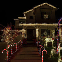 Solar Christmas Candy Cane Light