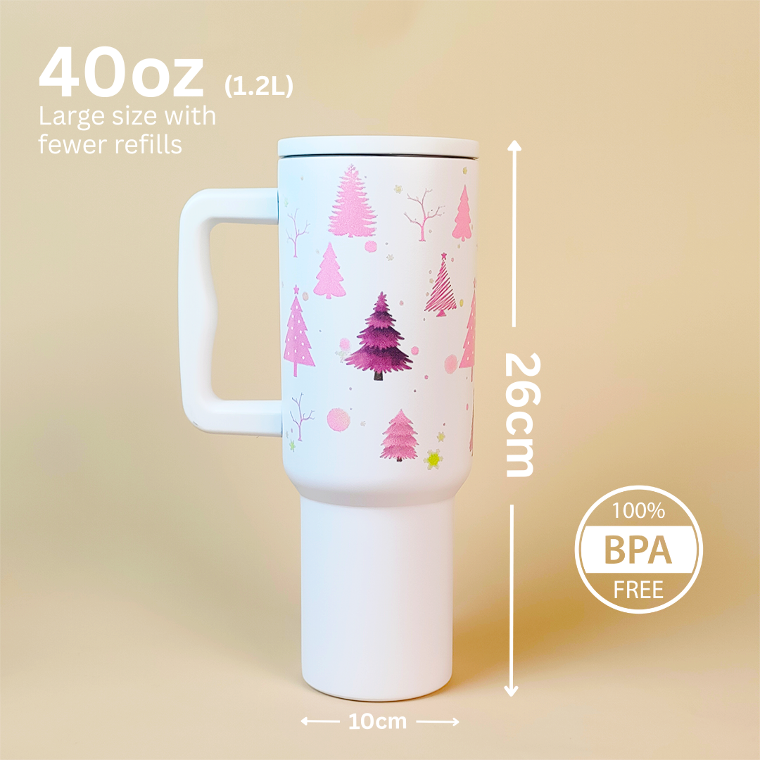 Christmas Forest Themed Tumbler