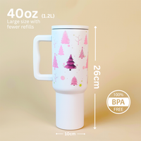 Christmas Forest Themed Tumbler