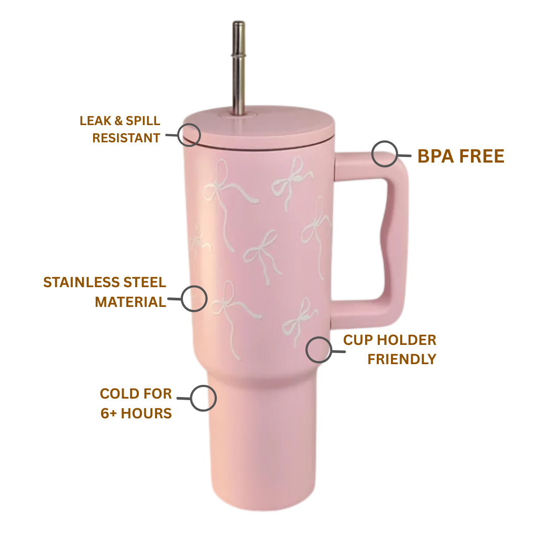Blush Bloom Tumbler🎀