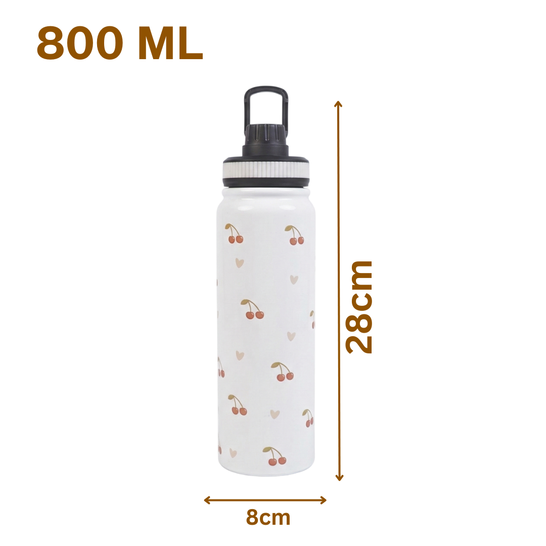 Cherry Bliss Stainless Steel Water Bottle | Cute & Durable Everyday Hydration