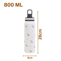 Cherry Bliss Stainless Steel Water Bottle | Cute & Durable Everyday Hydration