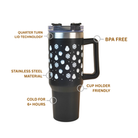 Snow Man with Penguin Winter Tumbler