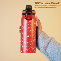 Cherry Print Stainless Steel Water Bottle