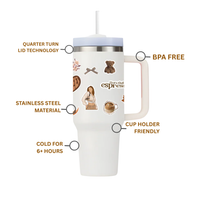 Cute Aesthetic Wrap Brown tumbler