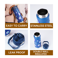 Evil Eye Print Stainless Steel Water Bottle