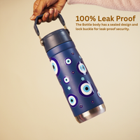 Evil Eye Print Stainless Steel Water Bottle