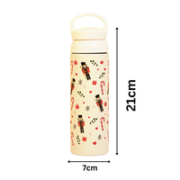 NutCracker Fest Vacuum Insulated Tumbler – 490ml Hot & Cold Stainless Steel Bottle with Carry Loop Lid