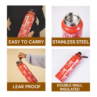 Bow Print Stainless Steel Water Bottle – Cute, Stylish & Everyday Essential