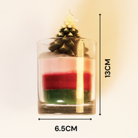 Christmas Tree Layered Candle