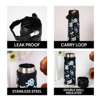 Midnight Bloom Tumbler — Leakproof & Insulated - Memories Insite