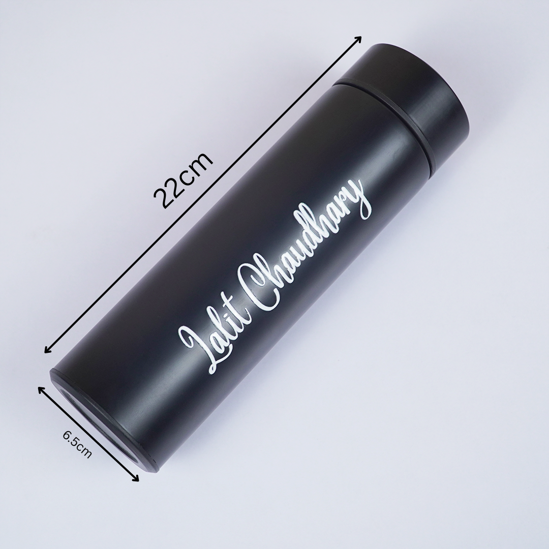 Premium Black Insulated Stainless Steel Water Bottle