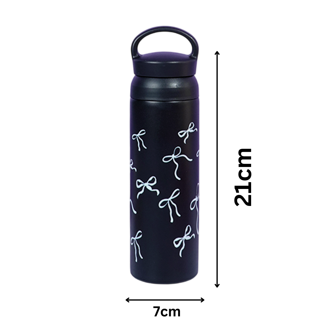 Midnight Elegance Bottle – Timeless Design with Modern Functionality- Black
