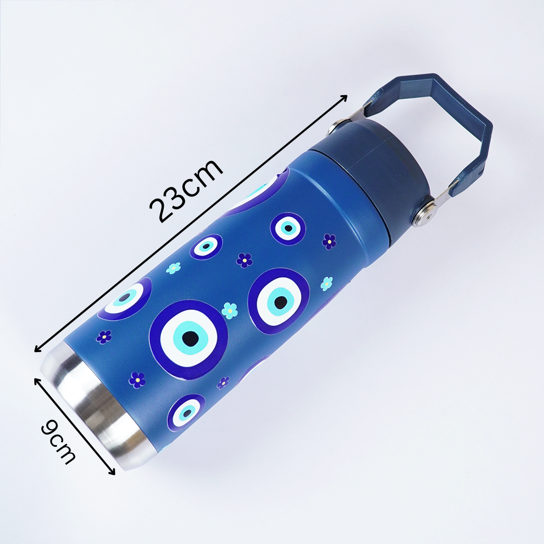 Evil Eye Print Stainless Steel Water Bottle