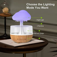 Rain Cloud Humidifier Water Drip, Mushroom Humidifier Waterfall Lamp, Mushroom Diffuser, Cloud Humidifier Rain Drop, Rain Sounds for Sleeping, Rain Cloud Diffuser