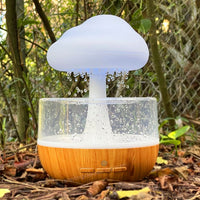 Rain Cloud Humidifier Water Drip, Mushroom Humidifier Waterfall Lamp, Mushroom Diffuser, Cloud Humidifier Rain Drop, Rain Sounds for Sleeping, Rain Cloud Diffuser