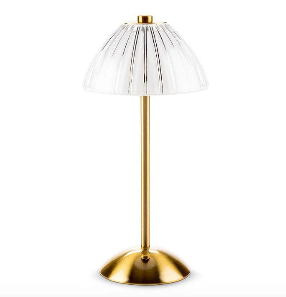 Crystal Brass Base Rechargeable Table Lamp