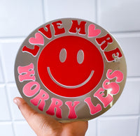Love More Worry Less Mirror