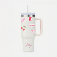 Personalized AestheticWrap™ Tumbler with Straw & Lid