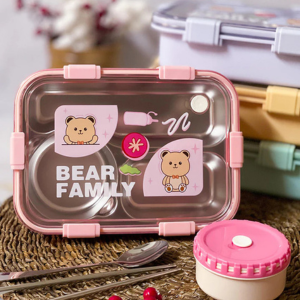 Personalized Bear Family Bento