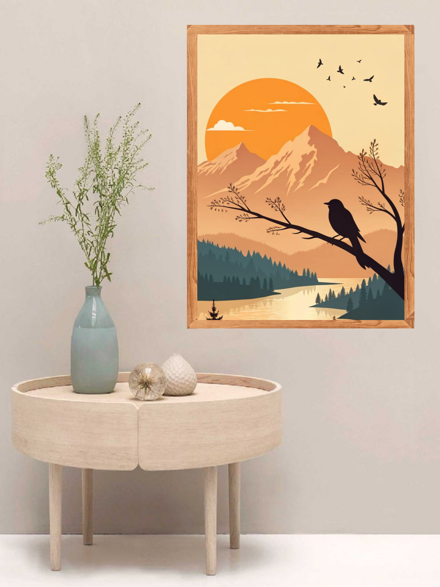 Sunset Serenity – Nature Landscape Canvas Wall Art