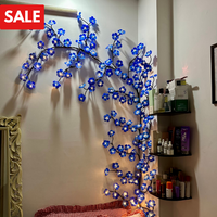 BRANCHLIGHT™ BLUE CHERRY BLOSSOM TREE BRANCH LIGHTING