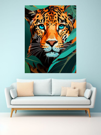 Majestic Leopard Canvas Wall Art – Bold Wildlife Jungle Décor