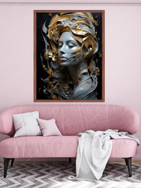 Golden Grace – Modern Abstract Canvas Wall Art