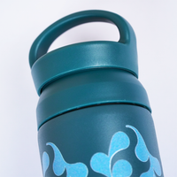 Teal Abstract Pattern Stainless Steel Insulated Tumbler
