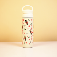 NutCracker Fest Vacuum Insulated Tumbler – 490ml Hot & Cold Stainless Steel Bottle with Carry Loop Lid
