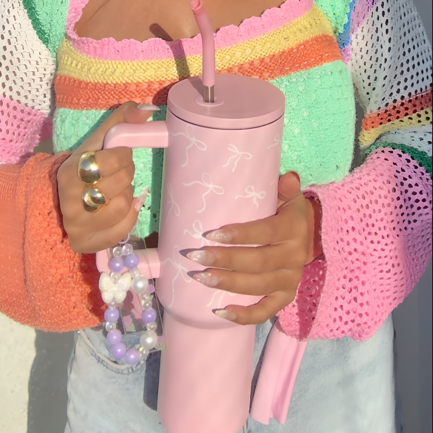 Blush Bloom Tumbler🎀