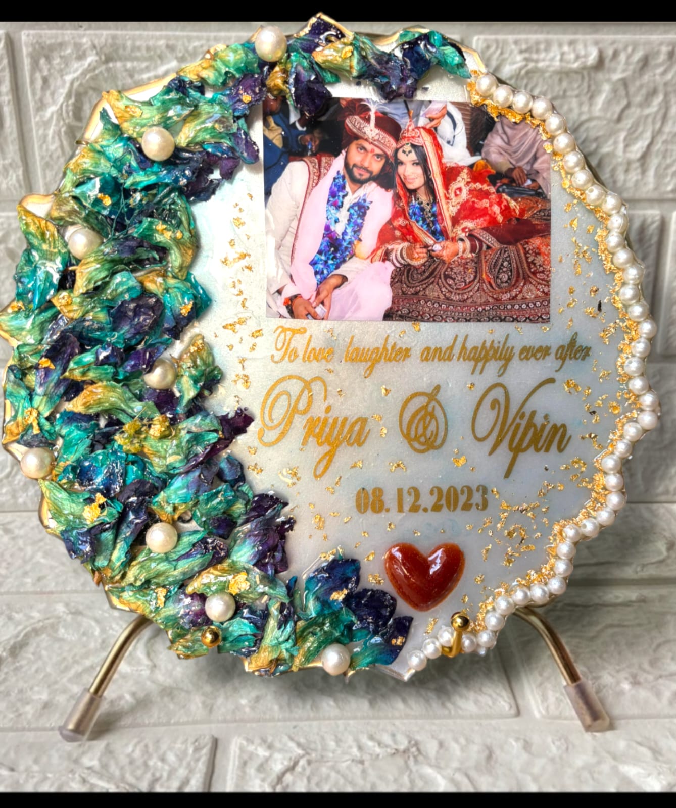 Customized Resin Photo Frame - 10 Inch