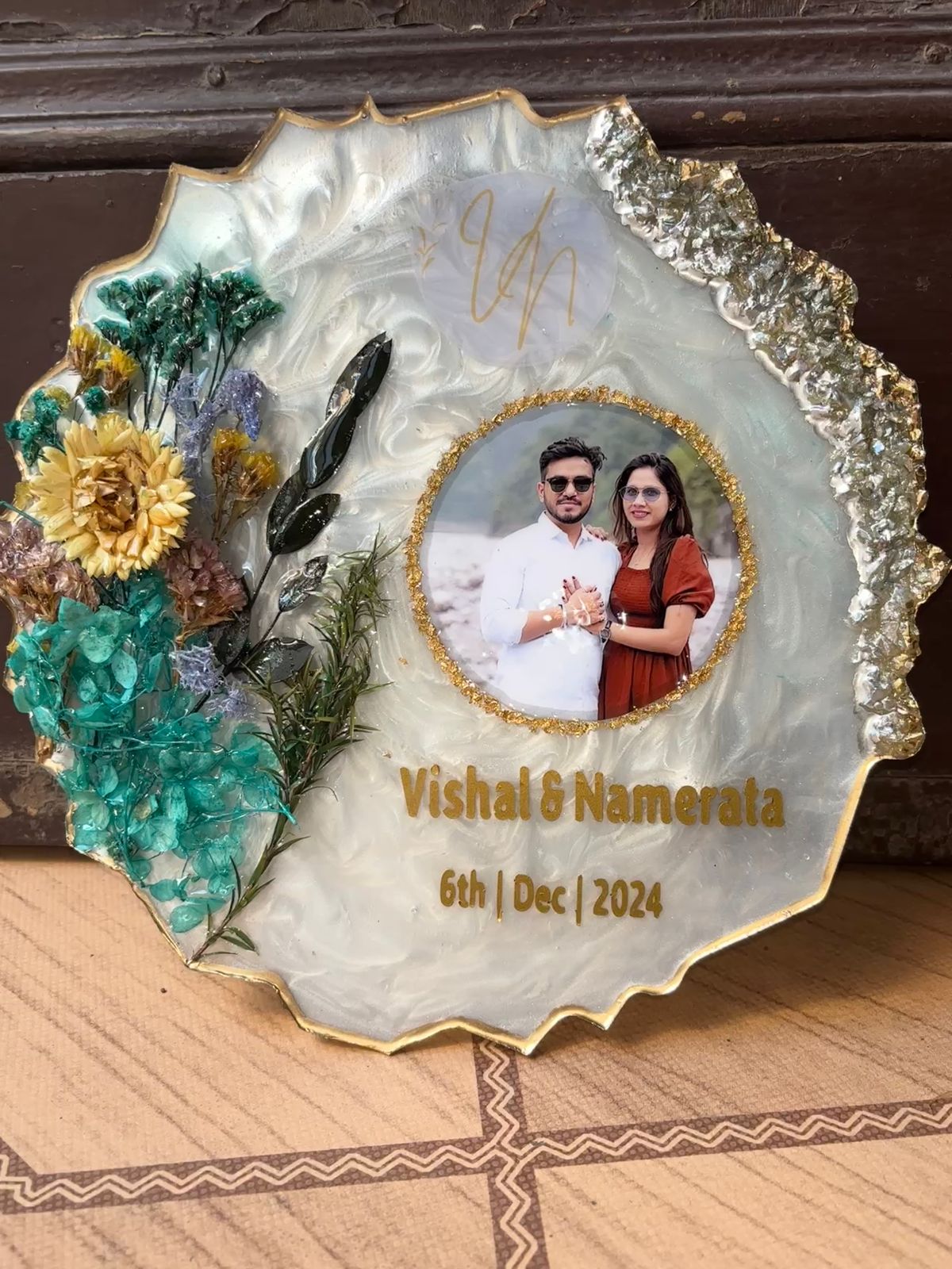 Customized Resin Coaster Photo Frame-10 Inch