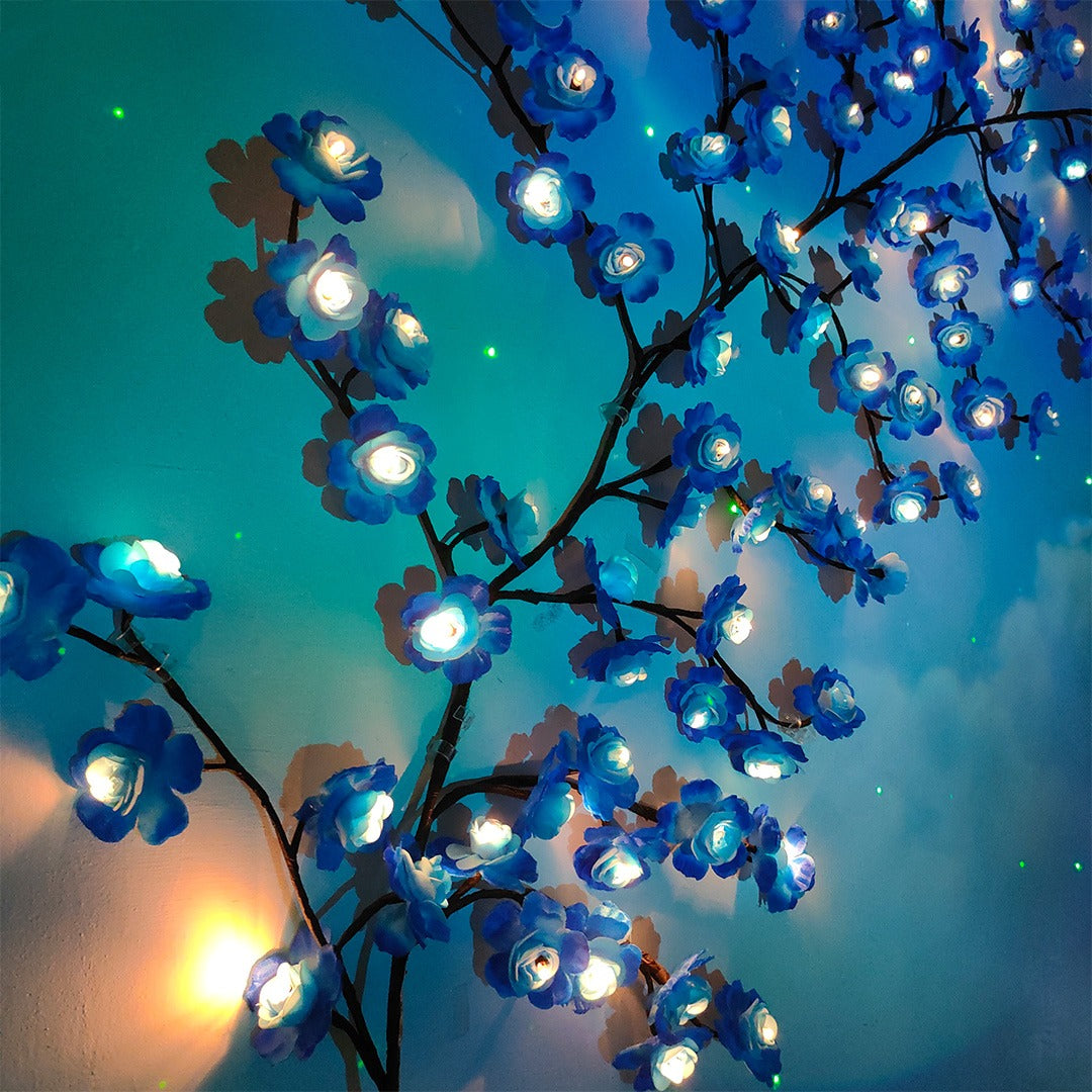MEMORIES INSITE™ BLUE ROSE TREE BRANCH WALL LIGHT
