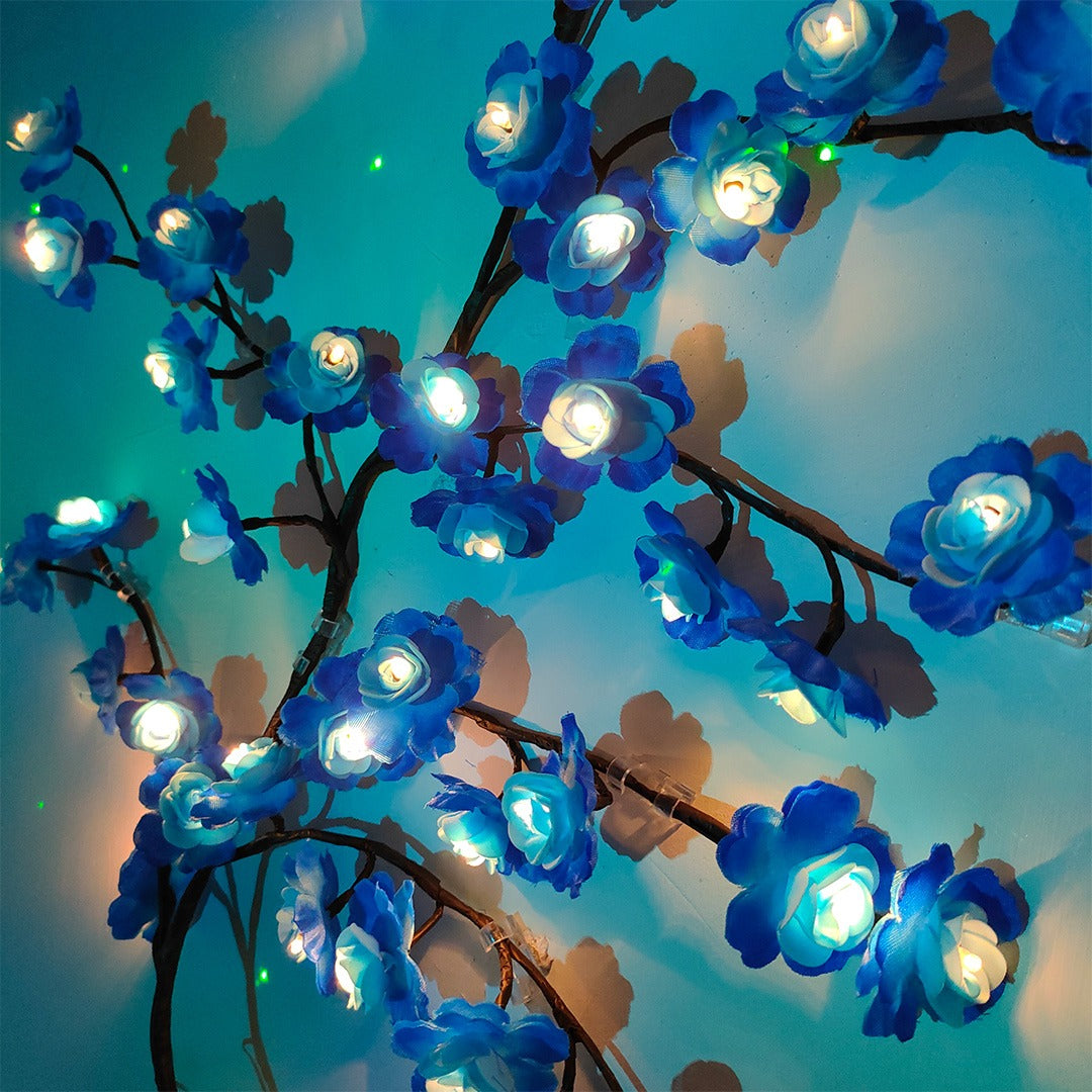 MEMORIES INSITE™ BLUE ROSE TREE BRANCH WALL LIGHT