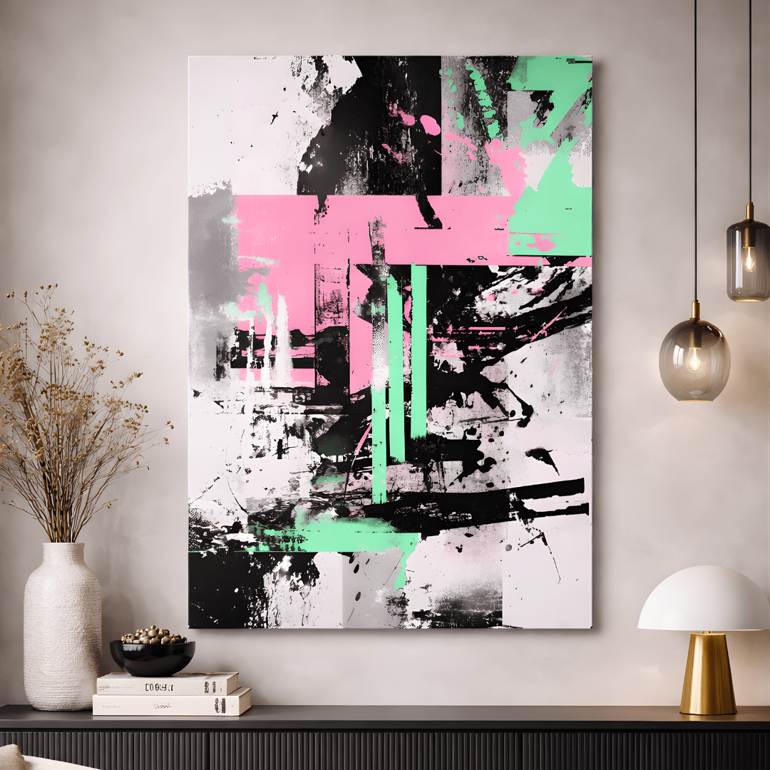Modern Abstract Geometric Canvas Wall Art - Memories Insite