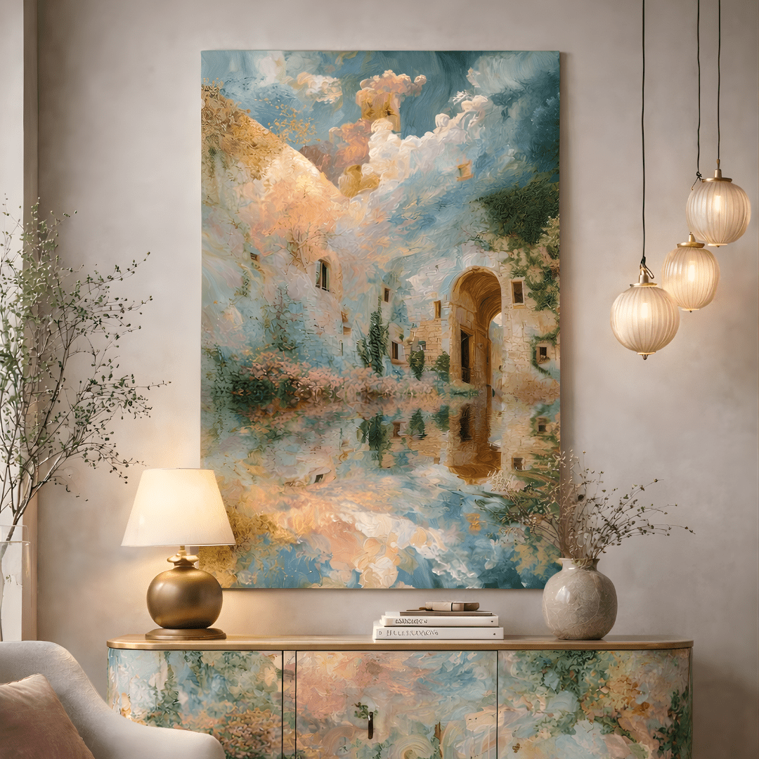 Pastel Landscape Canvas Wall Art - Memories Insite