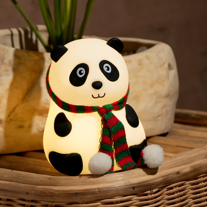 Cute Panda Silicon Night Lamp 7 Colour Changing Light