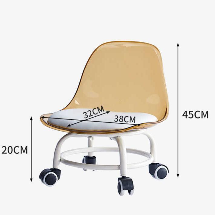 Acrylic™ Chair with Universal Wheel