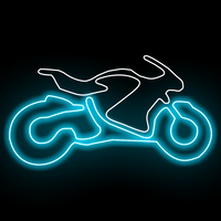 Neon Ride – Futuristic Bike Wall Art