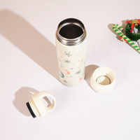Ornaments Glow Vacuum Insulated Tumbler – 490ml Hot & Cold Stainless Steel Bottle with Carry Loop Lid