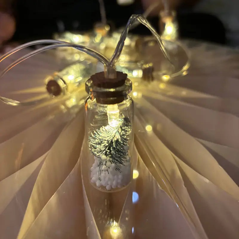 Christmas Wishing Bottle String Lights