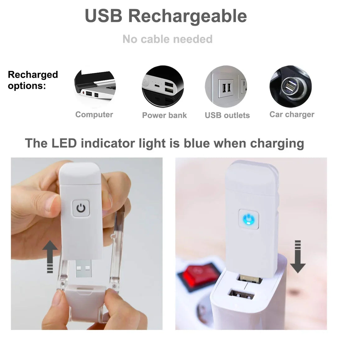 Rechargeable Book Reading Light | Brightness and Temperature Adjustable