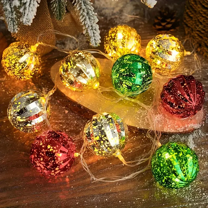 Colorful Christmas Ornament LED Ball Lights