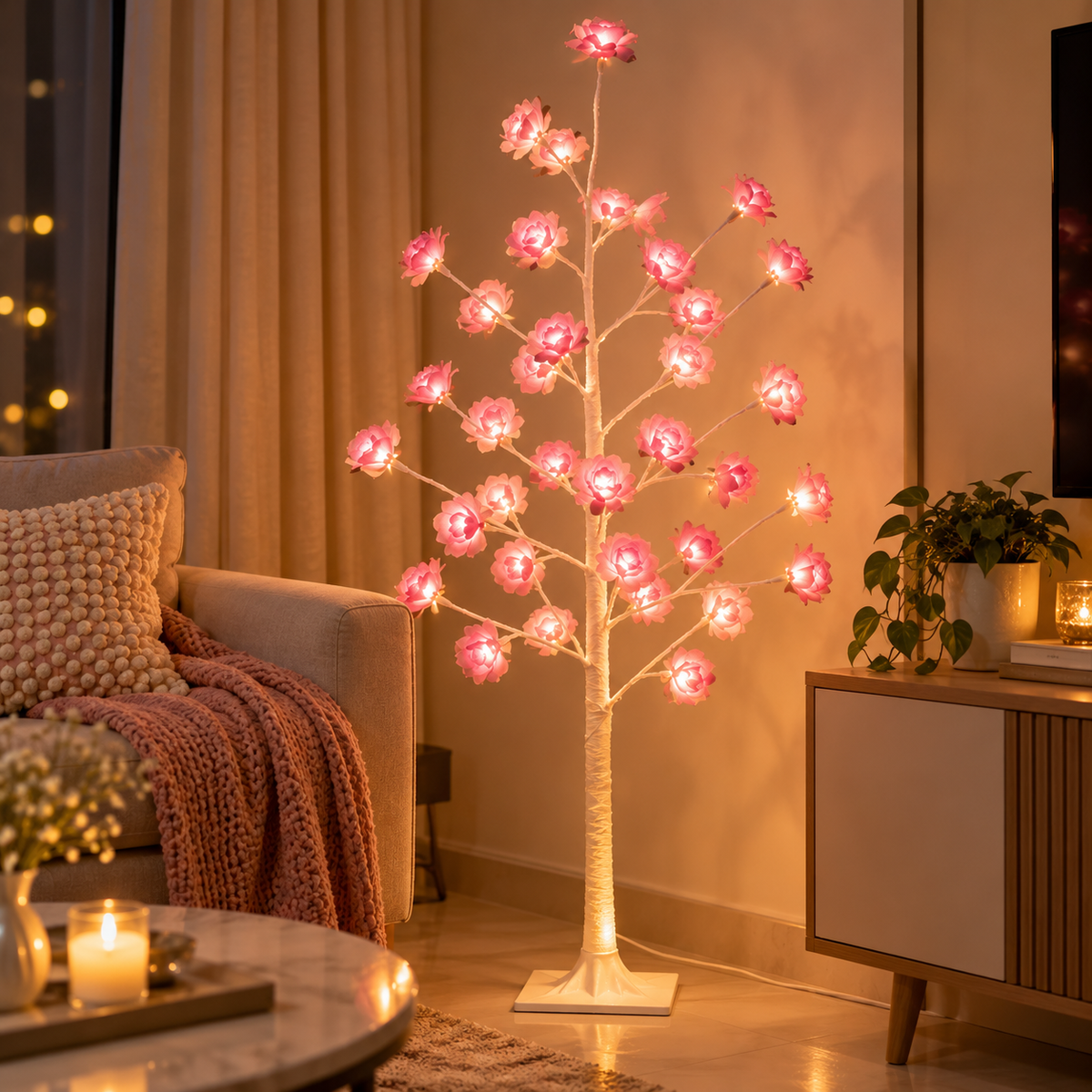 Rose Tree Light – Glowing Decorative Flower Lamp