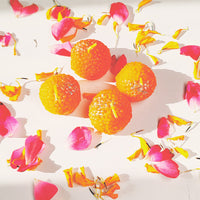 Festive Ladoo Glow Decorative Candles – Set of 4