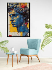 Modern Abstract David Sculpture Canvas Painting